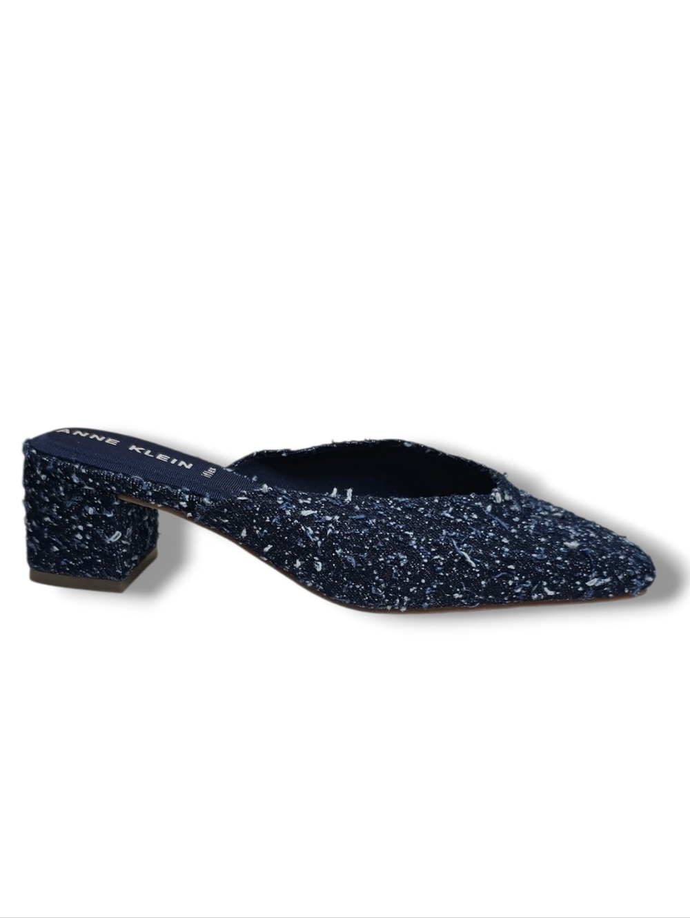 Anne Klein Navy Textured Mule Heel (NWB)